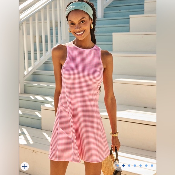 Addison Bay Dresses & Skirts - Addison Bay Panama Dress in Guava Gingham
